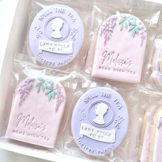 Bridgerton Inspired Bridal Cookie Set 20 Pack