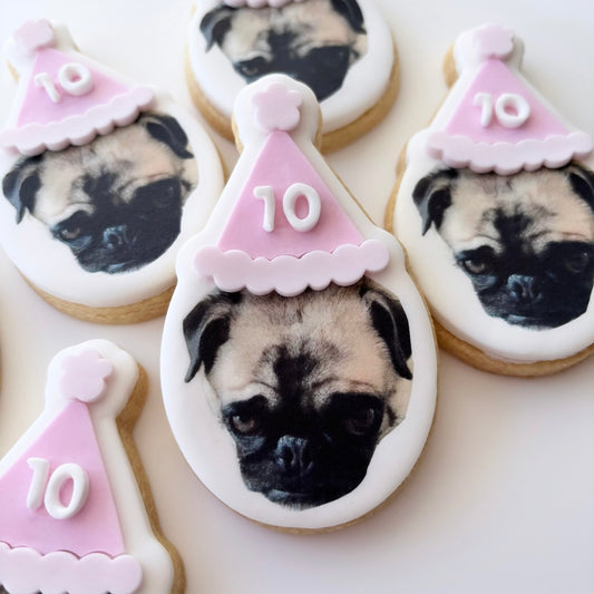 Party Hat Face Cookies