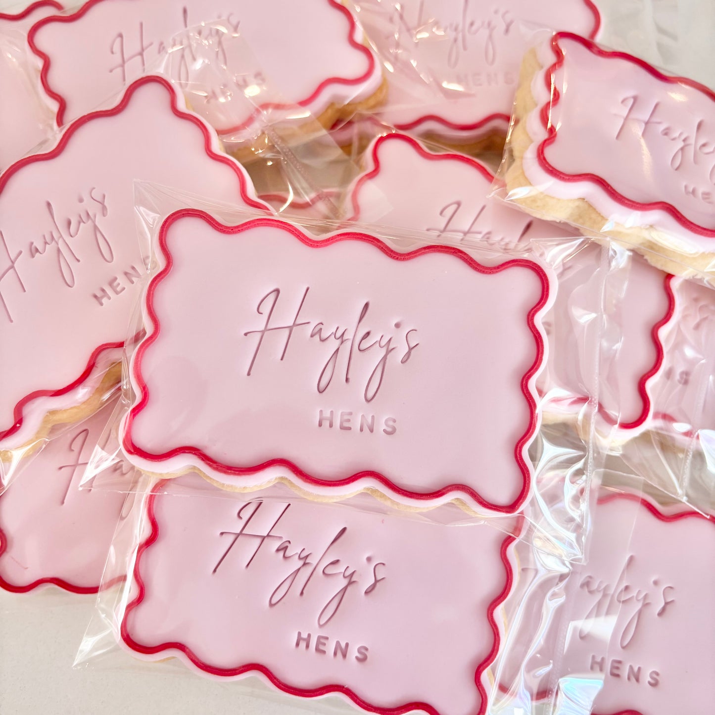 Waved Rectangle Multi-Colour Cookies