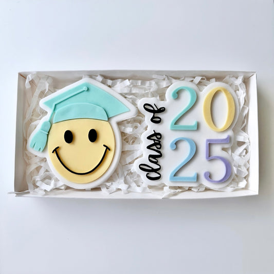 Graduation Smiley Cookie Gift Box