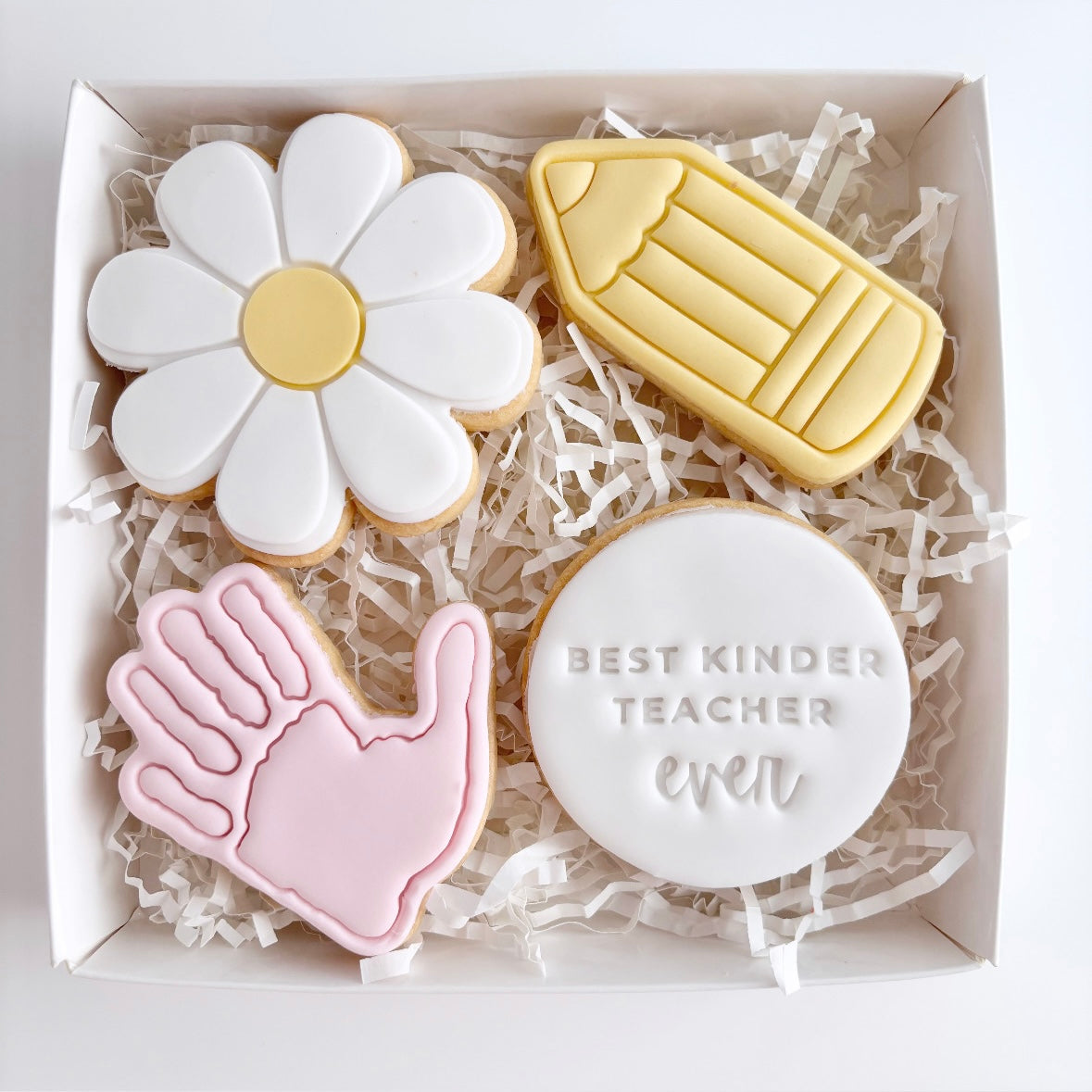 Best Kinder Teacher Ever Cookie Gift Box