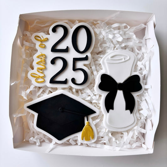 Grad Cap and Robe Cookie Gift Box