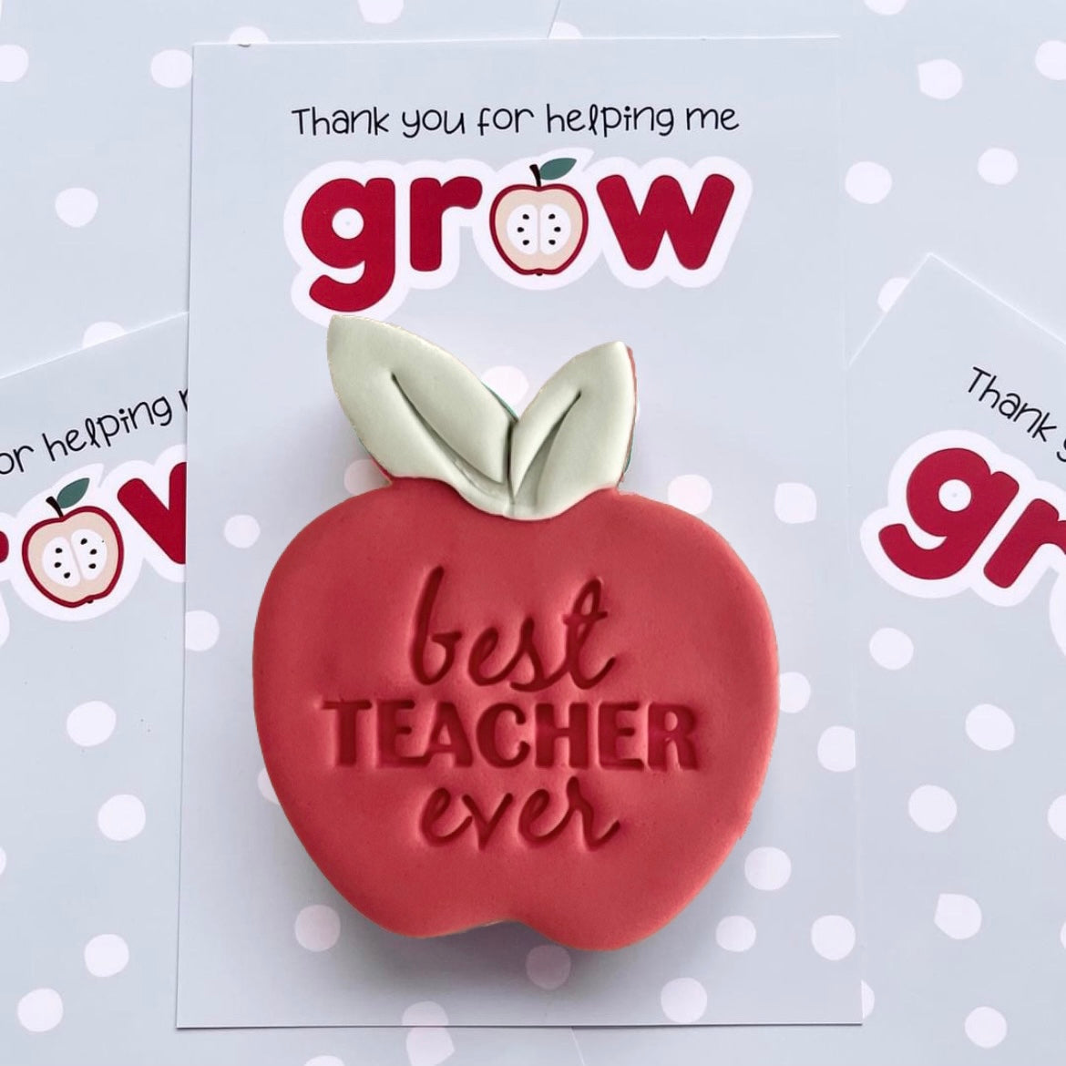 Thank You for helping me Grow Teacher Cookie Gift