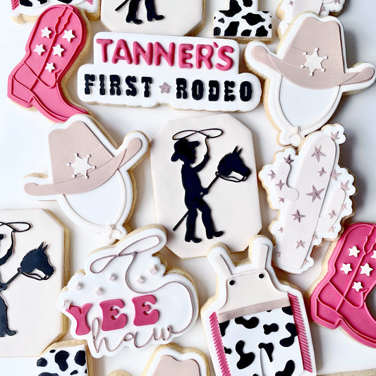 First Rodeo Cowboy Cookie Set 24 Pack