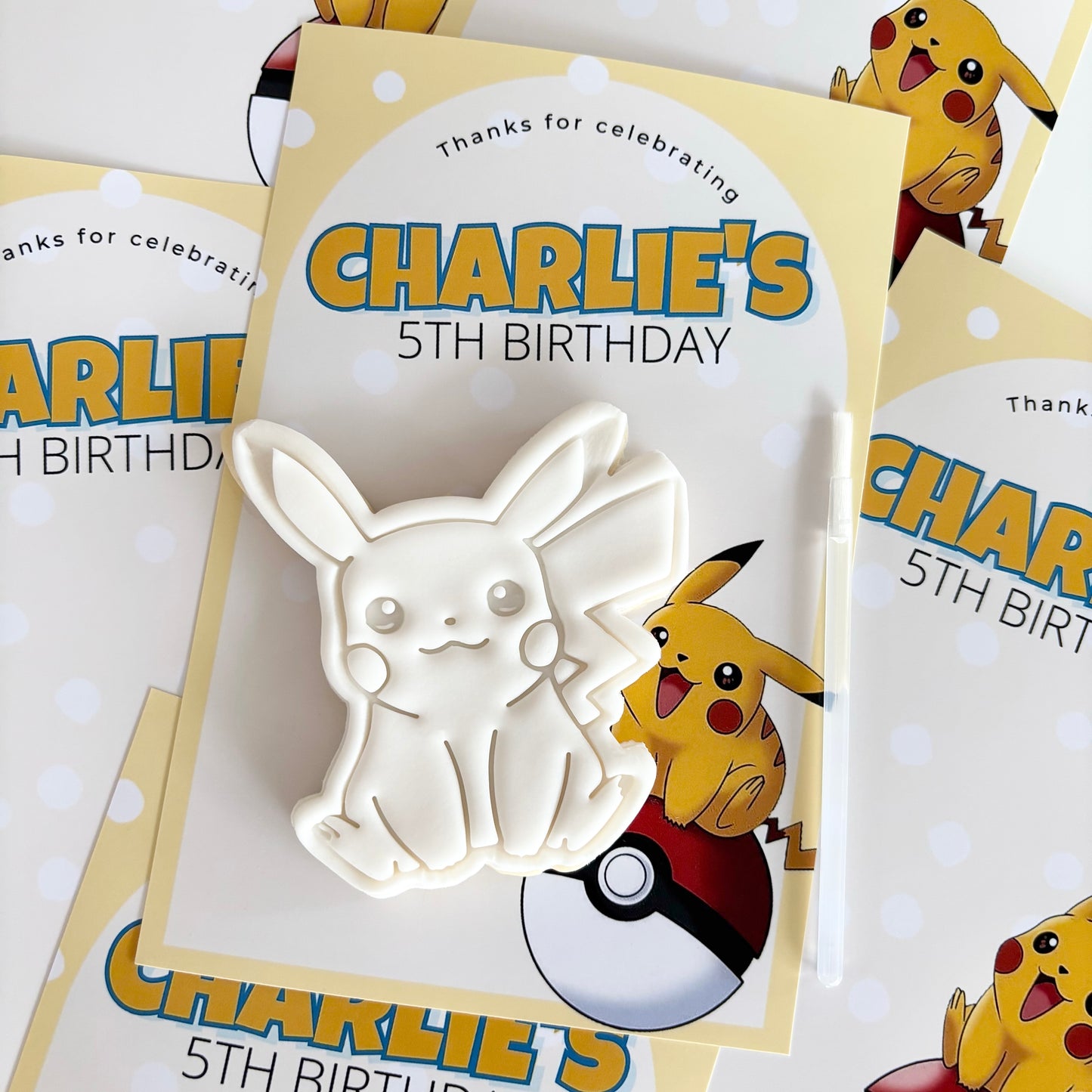 Pikachu Pokemon Paint Your Own Party Favours