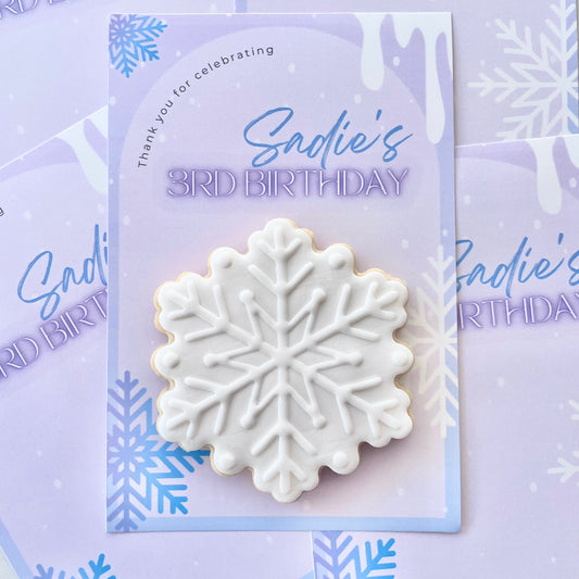 Snowflake Paint Your Own Party Favours