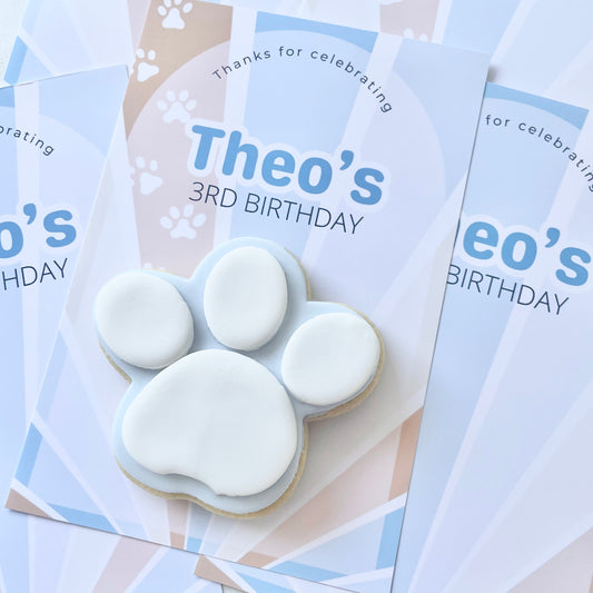 Paw Print Party Favours