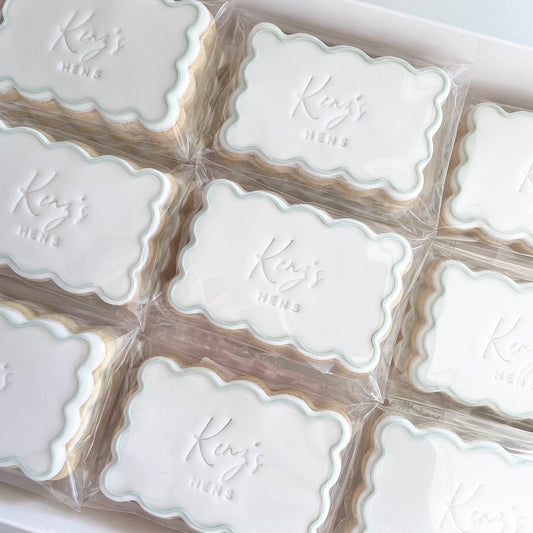 Waved Rectangle Multi-Colour Cookies