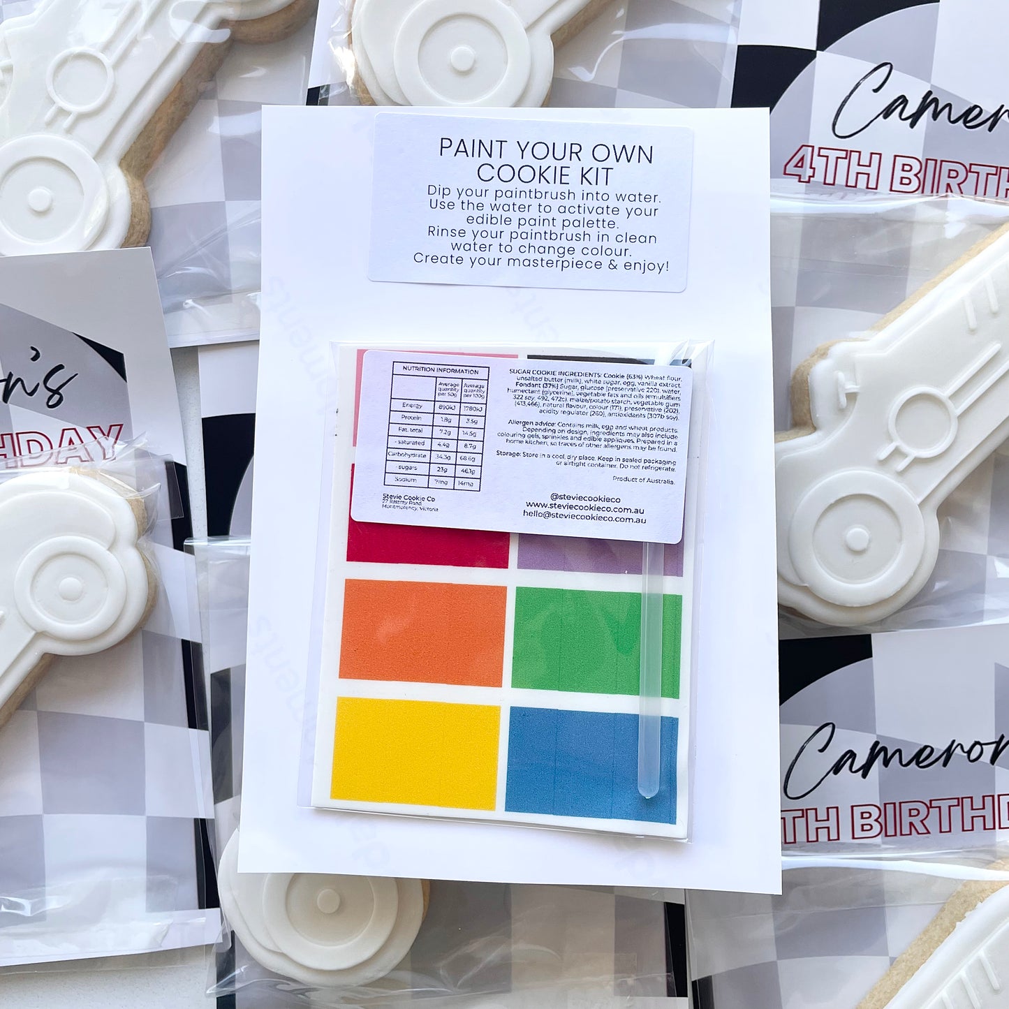 Race Car Paint Your Own Party Favours