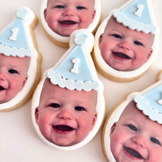 Party Hat Face Cookies