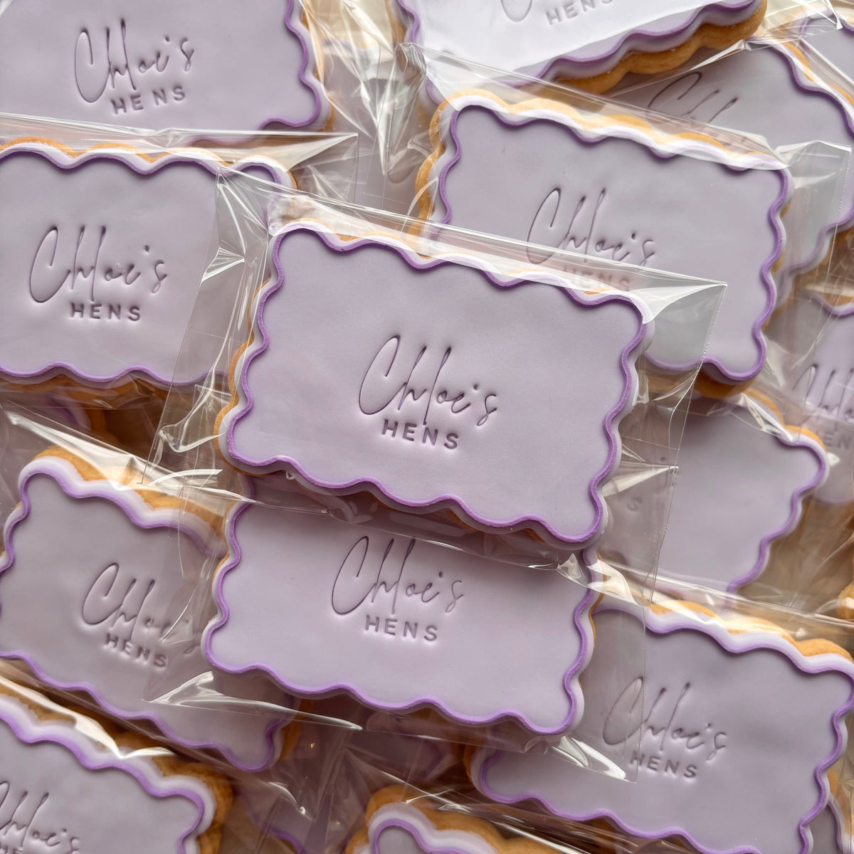 Waved Rectangle Multi-Colour Cookies