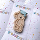 Colourful Graduation Teddy Single Cookie