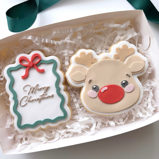 Merry Christmas Rudolph Cookie Gift Pack