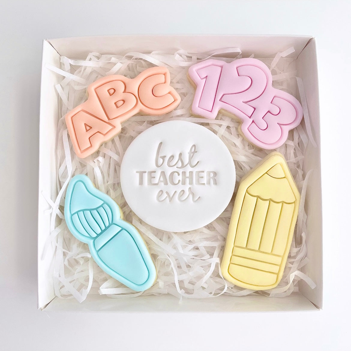 Best Teacher Ever Cookie Gift Box