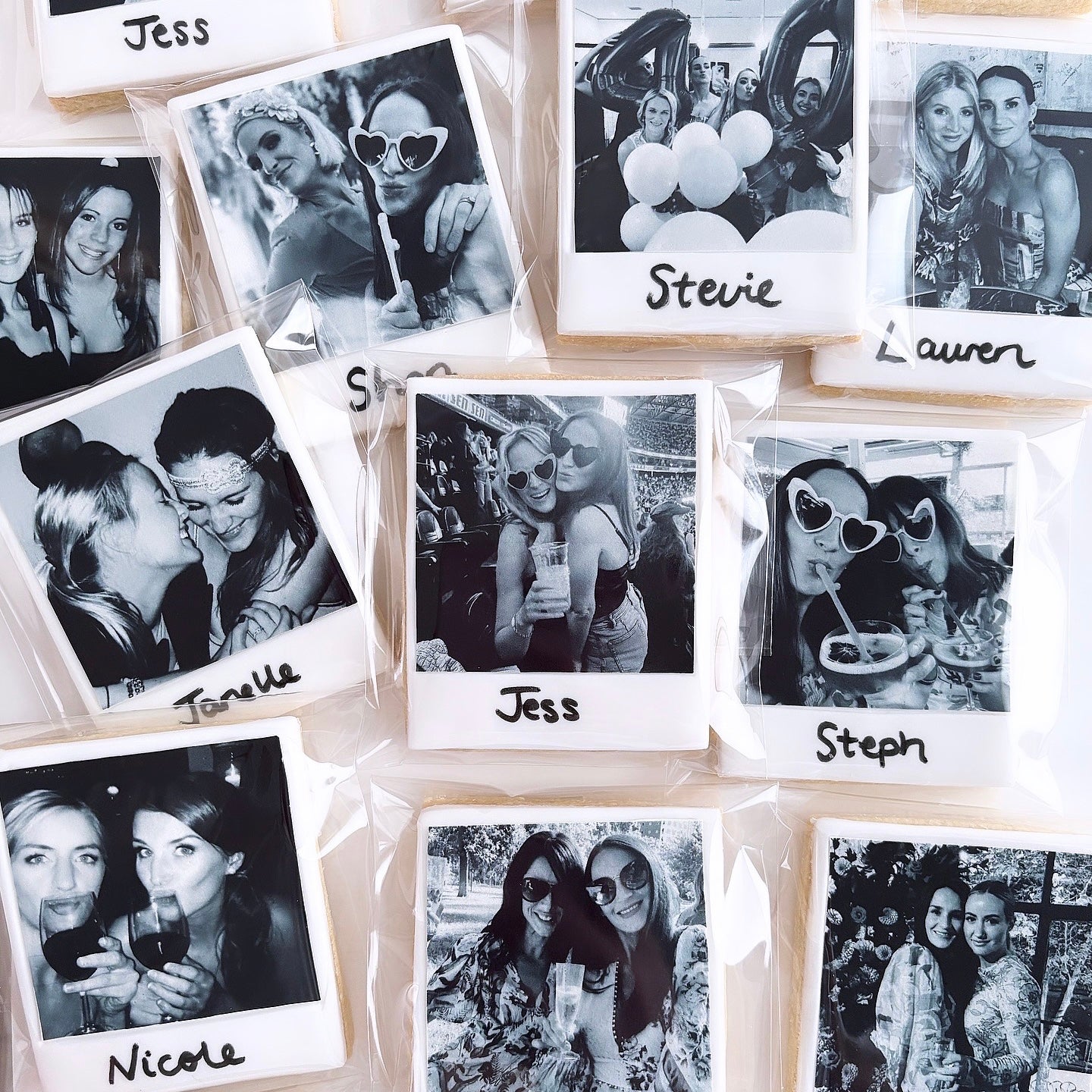 Polaroid Place Card Cookies