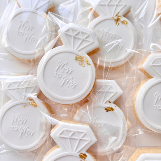 Miss to Mrs Ring Cookies