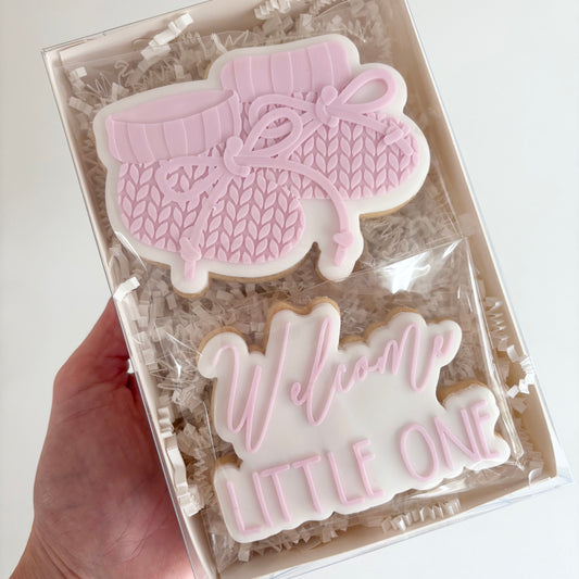 Welcome Baby Cookie Gift Box 2 Pack