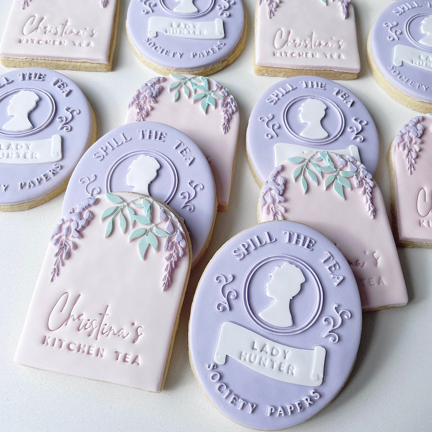 Bridgerton Inspired Bridal Cookie Set 20 Pack