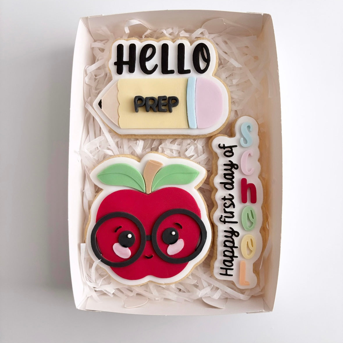 Happy First Day of School Cookie Gift Box