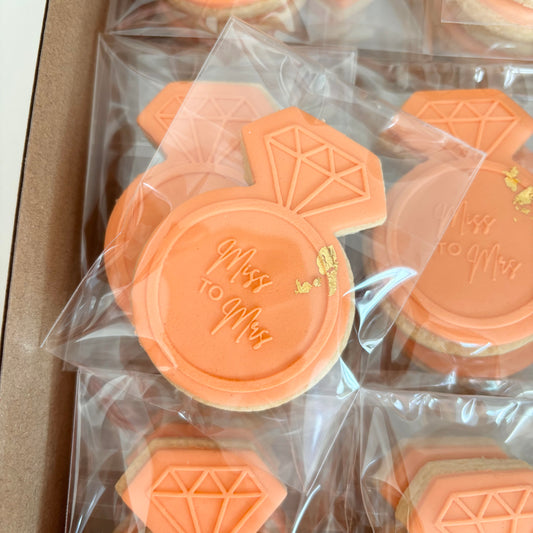 Miss to Mrs Ring Cookies