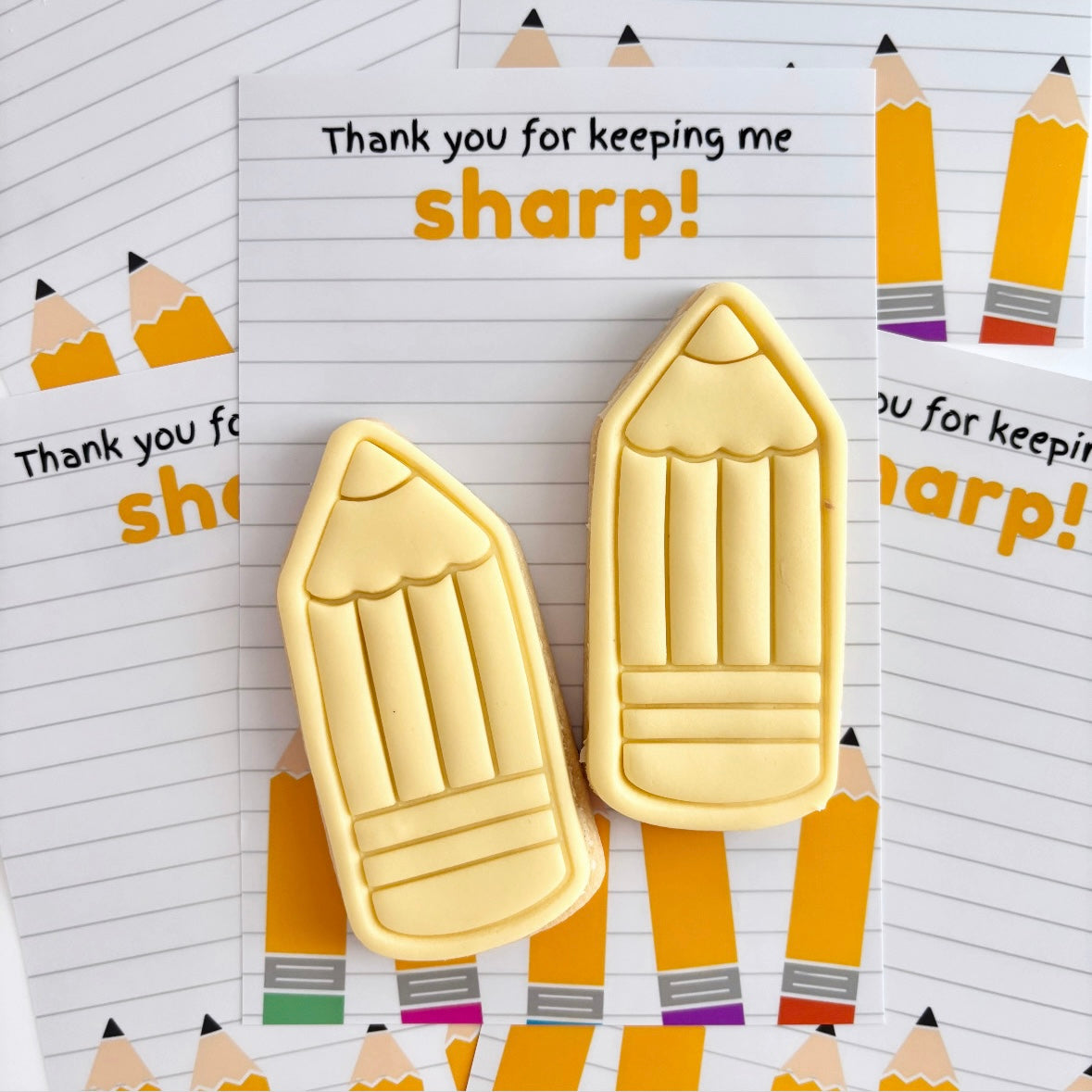Thanks for keeping me Sharp Teacher Cookie Gift