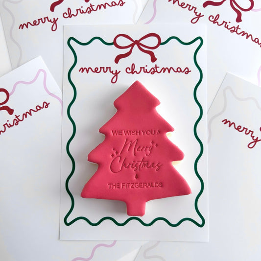Personalised Christmas Tree Cookies