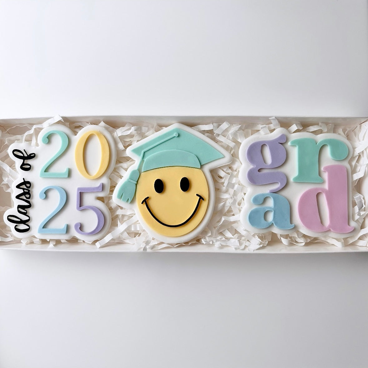 Smiley Grad Cookie Gift Box