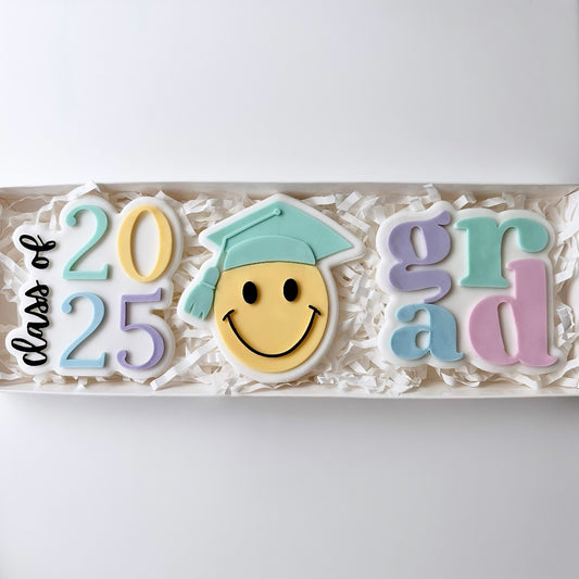 Smiley Grad Cookie Gift Box