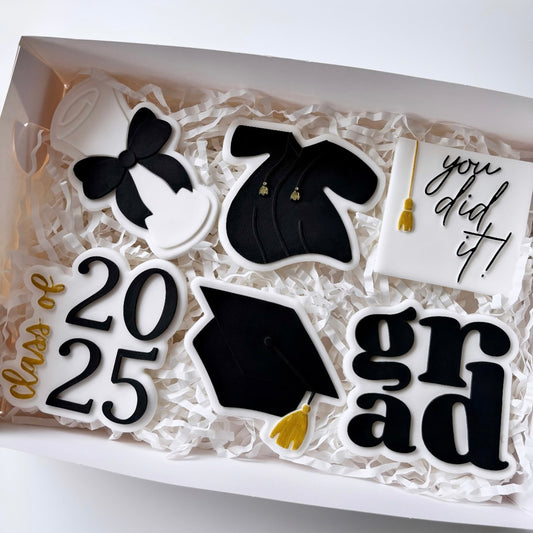Assorted Graduation Cookies Gift Box
