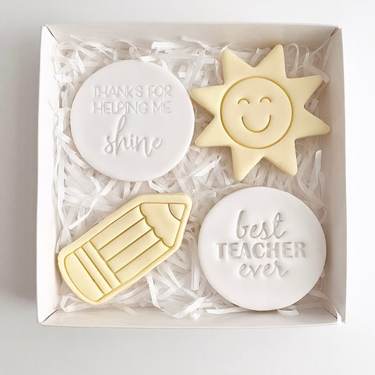 Thanks for helping me Shine Teacher Cookie Gift Box