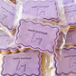 Waved Rectangle Single Colour Cookies