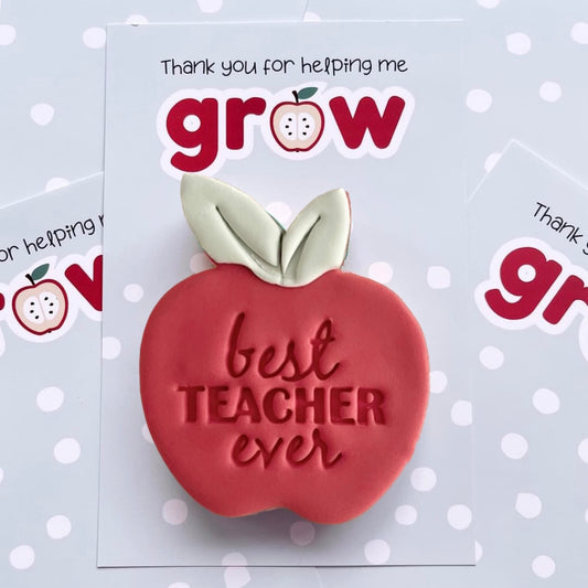 Thank You for helping me Grow Teacher Cookie Gift