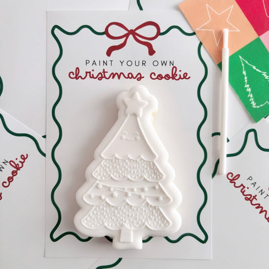 Paint Your Own Christmas Tree Cookie