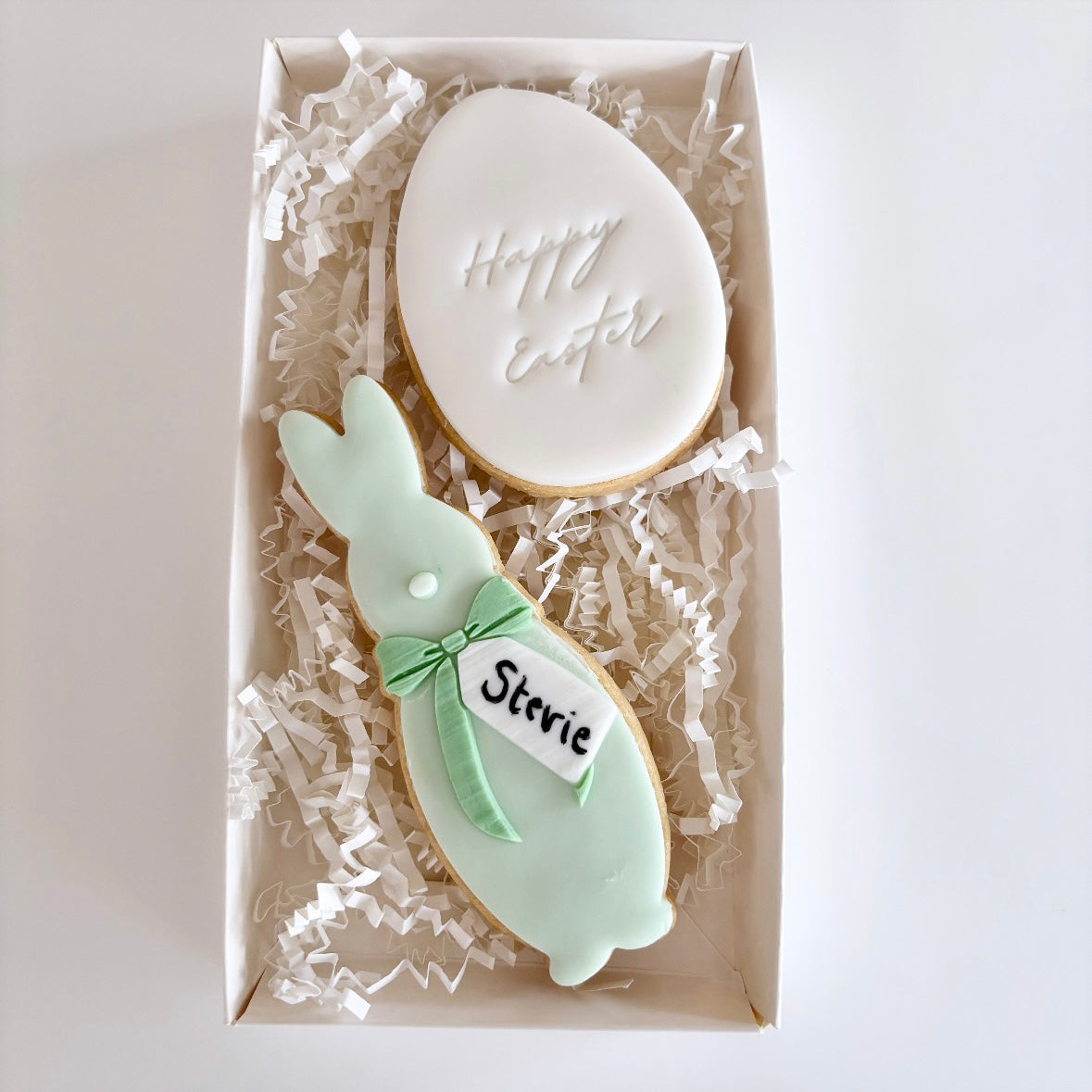 Flocked Bunny Easter Cookie Gift Pack