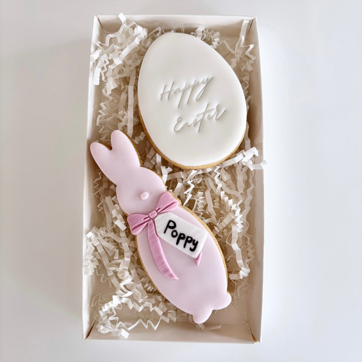 Flocked Bunny Easter Cookie Gift Pack