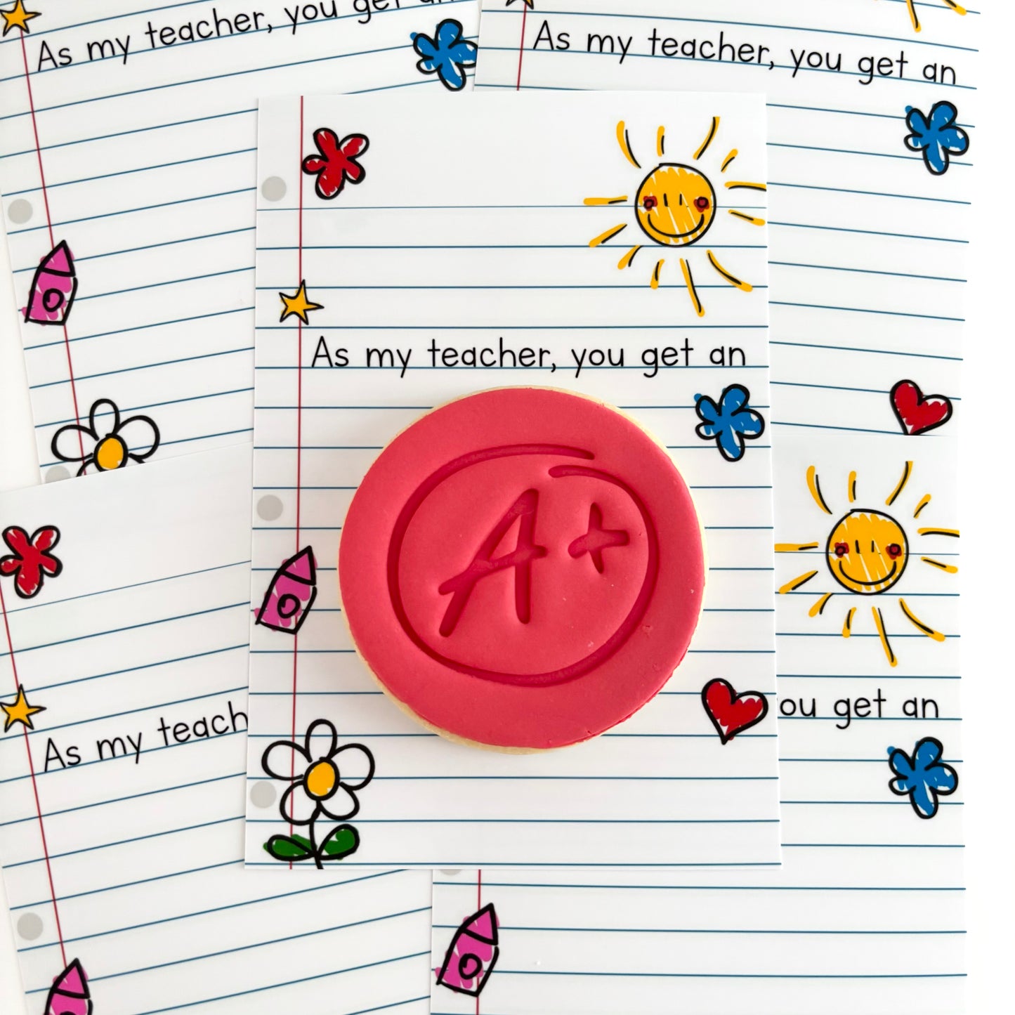 A+ Teacher Cookie Gift