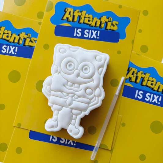 SpongeBob Paint Your Own Party Favours