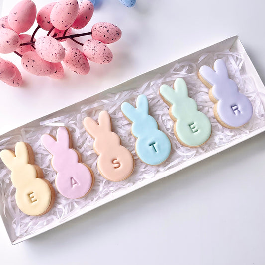 Mini Pastel Bunnies Easter Cookie Gift Box