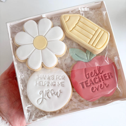 Thanks for helping me Grow Teacher Cookie Gift Box